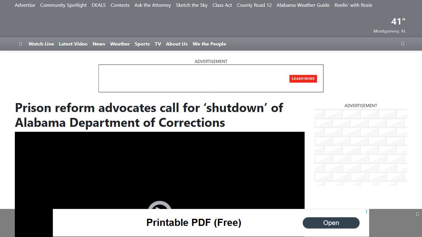 Prison reform advocates call for ‘shutdown’ of Alabama Department of Corrections